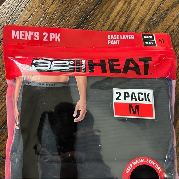 32 DEGREES Men's 2-Pack Performance Lightweight Thermal Base Layer Legging Pant - Picture 7 of 9